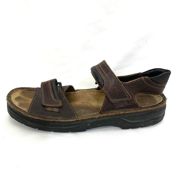 Naot Sandals Men\'s 12 Brown Lappland Buffalo Leather EU 45 Straps Sued main image 8